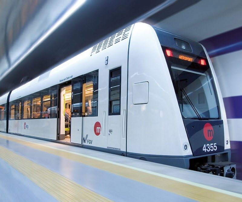 edilon)(sedra Corkelast Embedded Rail System (ERS) in a metro in Valencia